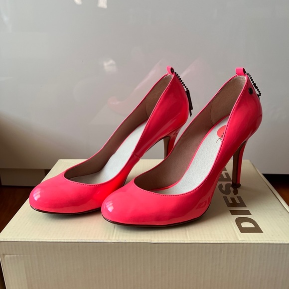 Diesel Pink Patent Leather Pump - Picture 4 of 6